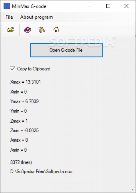 MinMax G-code screenshot