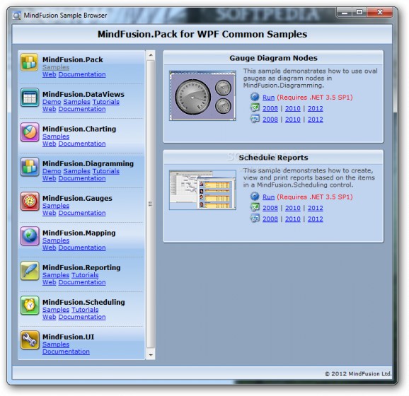 MindFusion.WPF Pack screenshot