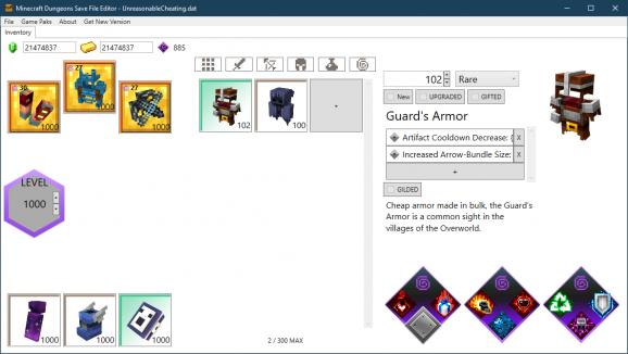 Minecraft: Dungeons Save File Editor screenshot
