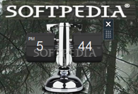Mini Metallic Flip Clock screenshot
