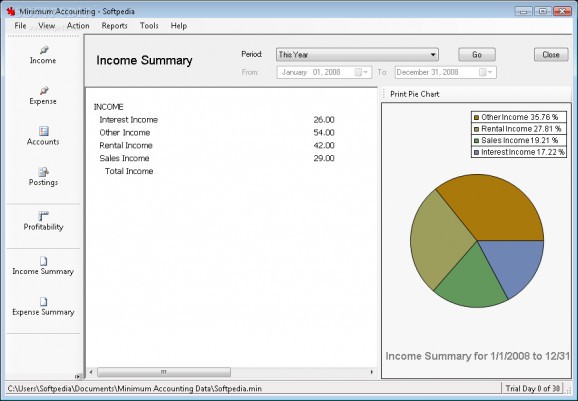 Minimum Accounting screenshot