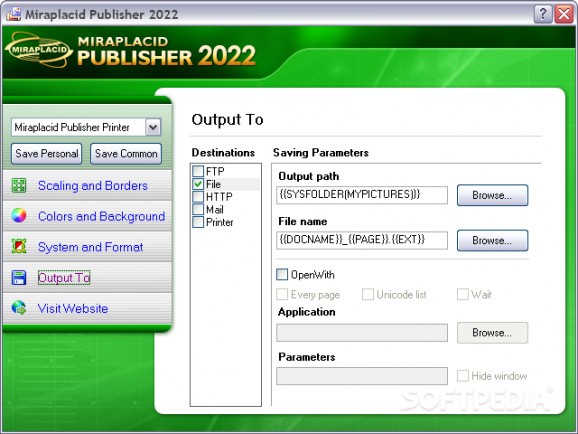 Miraplacid Publisher Terminal Edition screenshot