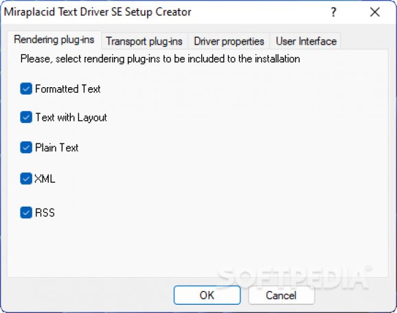 Miraplacid Text Driver SDK screenshot