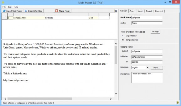 Mobi Maker screenshot