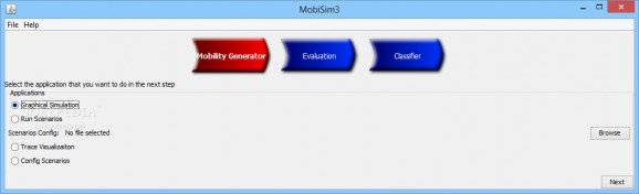 MobiSim screenshot