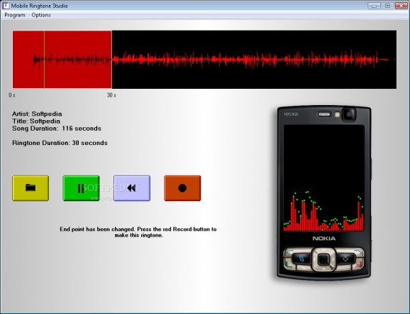 Mobile Ringtone Studio screenshot