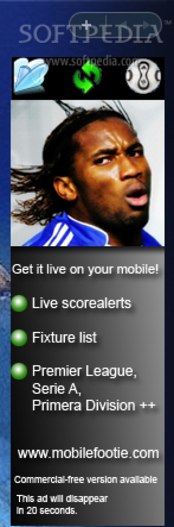 MobileFootie screenshot