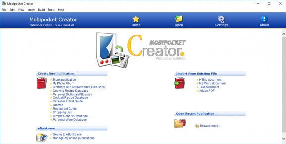 Mobipocket Creator Publisher Edition screenshot