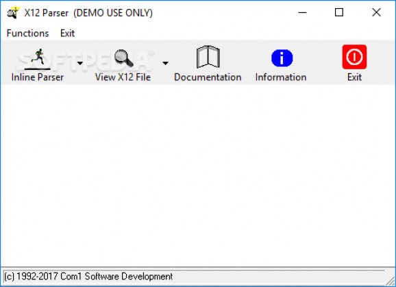 Model C1D0U484 Inline X12 Parser screenshot