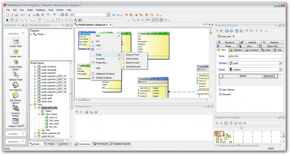 ModelRight for PostgreSQL screenshot