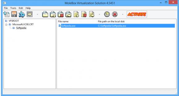 MoleBox Virtualization Solution screenshot