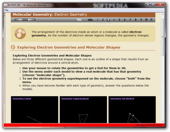 Molecular Geometry screenshot