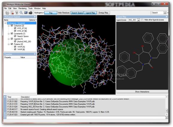 Molegro Molecular Viewer screenshot