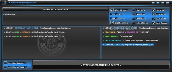 Monitor File Events screenshot
