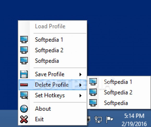 Monitor Profile Switcher screenshot