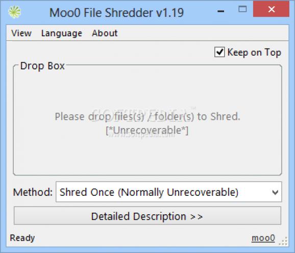 Moo0 File Shredder screenshot