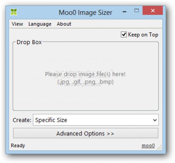 Moo0 Image Sizer screenshot
