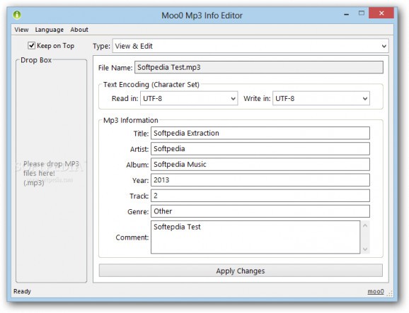 Moo0 Mp3 Info Editor screenshot