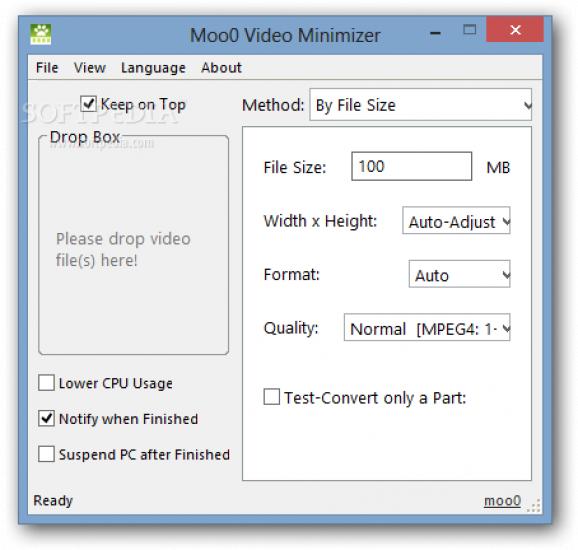 Moo0 Video Minimizer screenshot