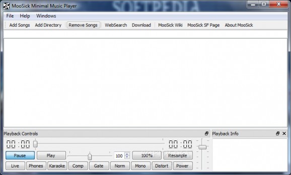 MooSick Minimal Music Player screenshot