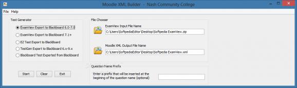 Moodle XML Builder screenshot