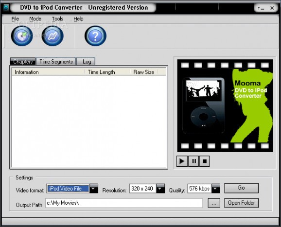 Mooma DVD to iPod Converter screenshot