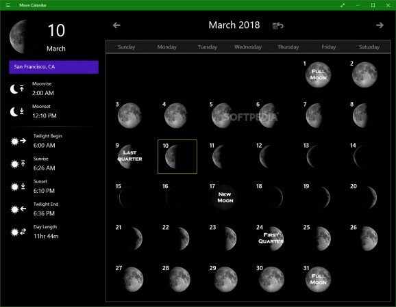 Moon Calendar! screenshot