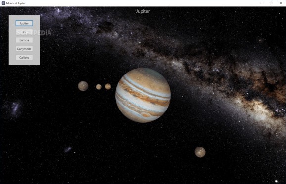 Moons of Jupiter 3D screenshot