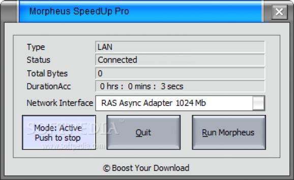 Morpheus SpeedUp Pro screenshot