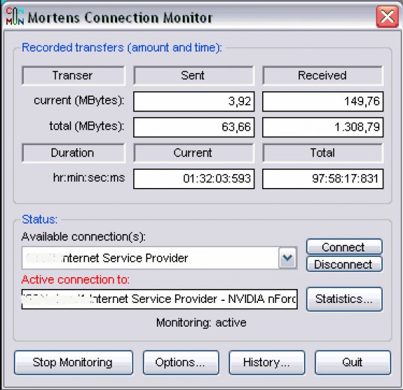Mortens Connection Monitor screenshot