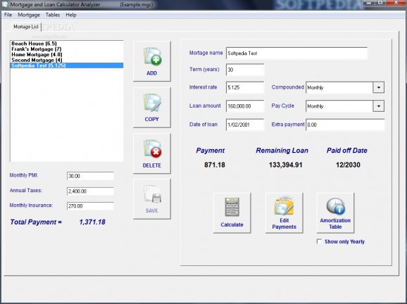 Mortgage & Loan Calculator Analyzer screenshot