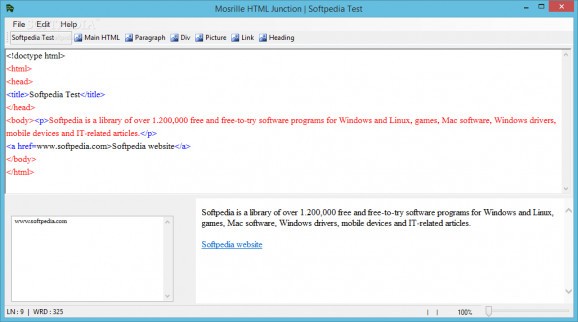 Mosrille HTMLJuction screenshot