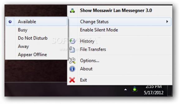 Mossawir LAN Messenger screenshot