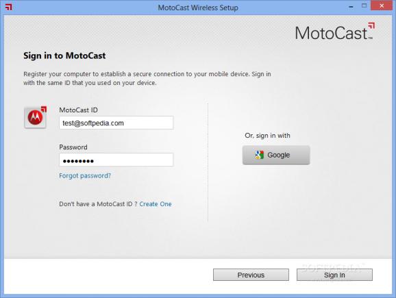 MotoCast screenshot