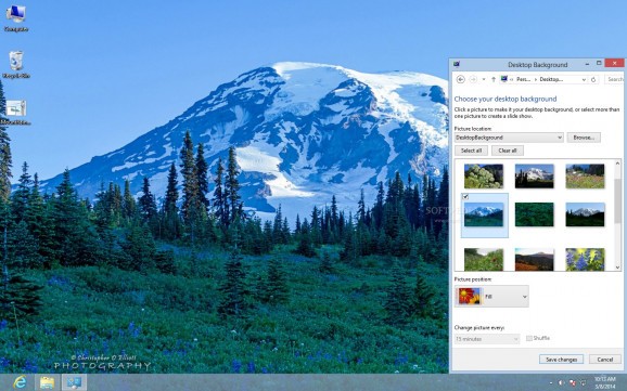 Mount Rainier Theme screenshot