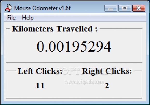 Mouse Odometer screenshot