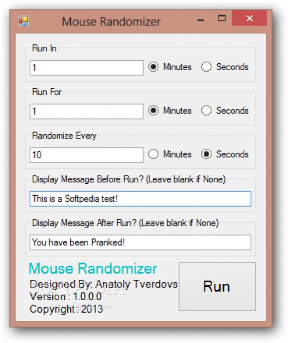 Mouse Randomizer screenshot