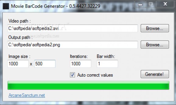 Movie BarCode Generator screenshot