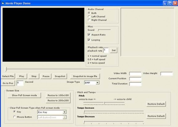 Movie Player ActiveX Control screenshot
