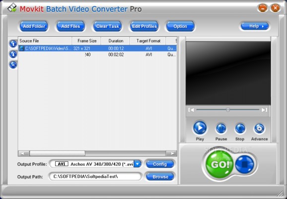Movkit Batch Video Converter Pro screenshot
