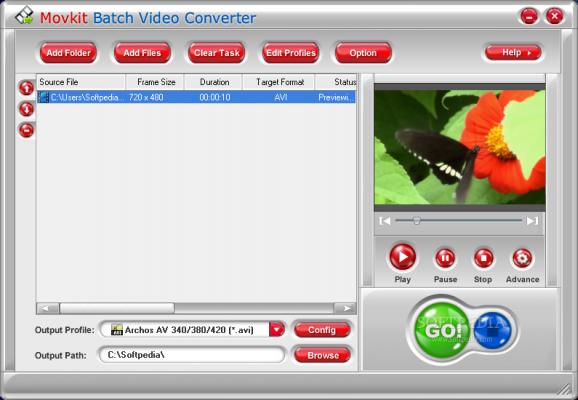 Movkit Batch Video Converter screenshot