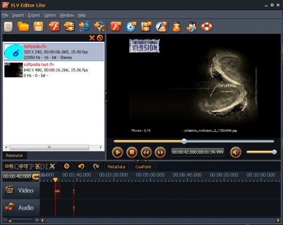 Moyea FLV Editor Lite screenshot