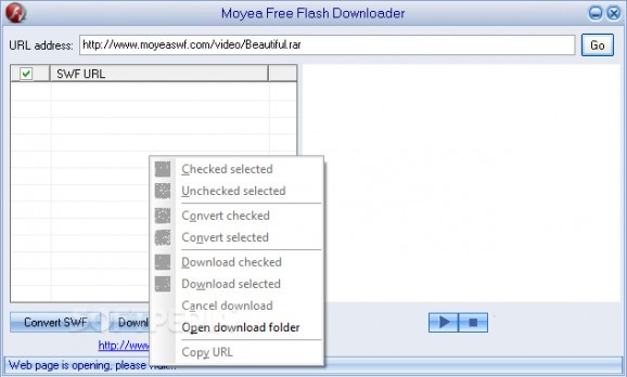 Moyea Free Flash Downloader screenshot