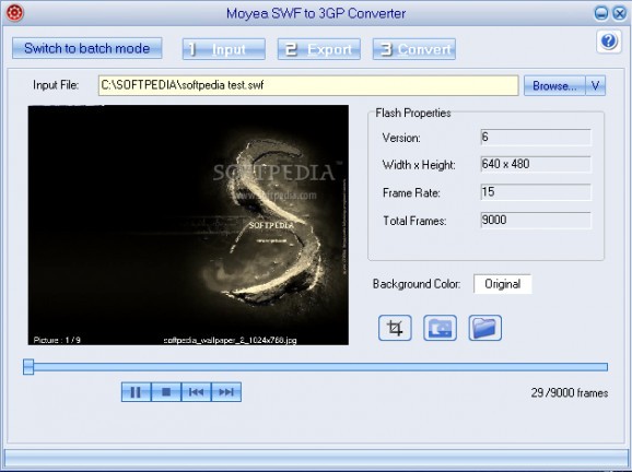 Moyea SWF to 3GP Converter screenshot