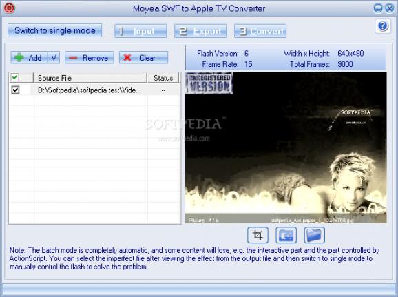 Moyea SWF to Apple TV Converter screenshot