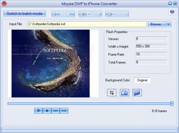 Moyea SWF to iPhone Converter screenshot