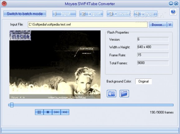 Moyea SWF4Tube Converter screenshot