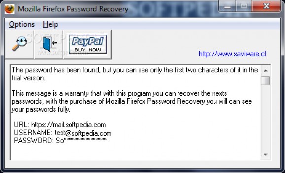 Mozilla Firefox Password Recovery screenshot