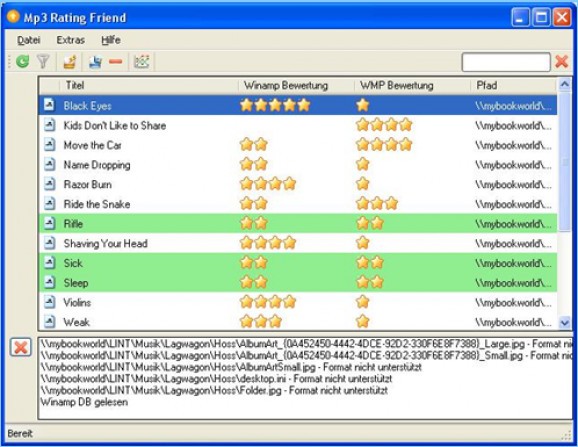 Mp3 Rating Friend screenshot