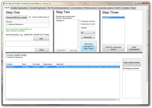 Msi Network Installer Uninstaller screenshot